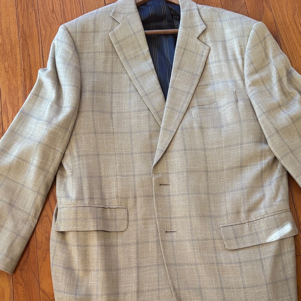 Brooks Brothers Light Brown Checkered Blazer
